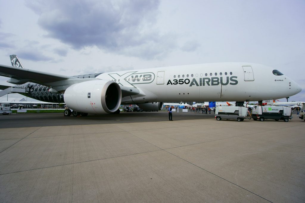 Image of an A350-1000 Airbus jet